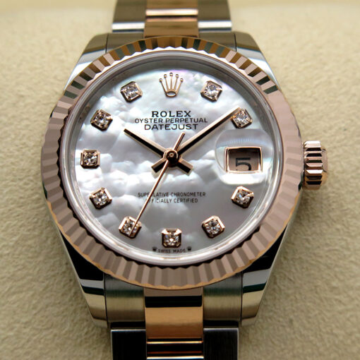 Rolex 279171 Datejust 18K/SS with Mother of Pearl Diamond Dial on Oyster - Image 3