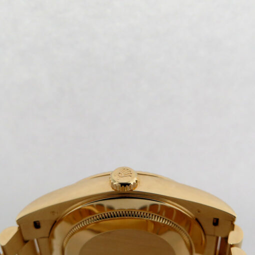Rolex CPO 228238 Day Date 40 18K Yellow Gold with Black Diagonal Motif Stick Dial - Image 4