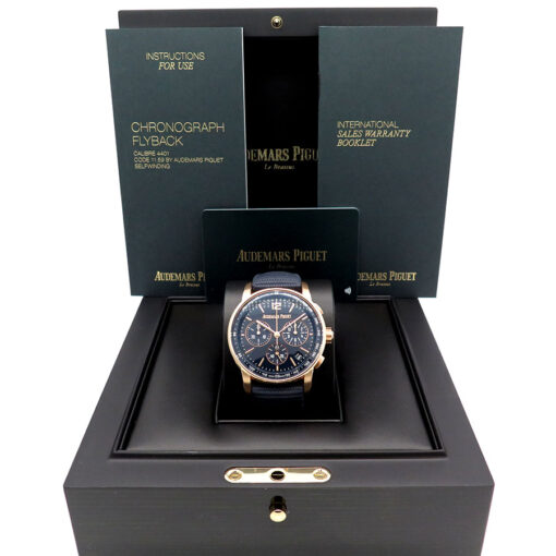 Audemars Piguet 26393OR Code 11.59 Chronograph 18K Rose Gold with Blue Dial - Image 9
