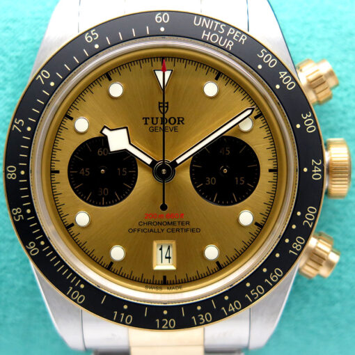 Tudor 79363N Black Bay Chronograph S&G 18K/SS with Champagne Dial - Image 3
