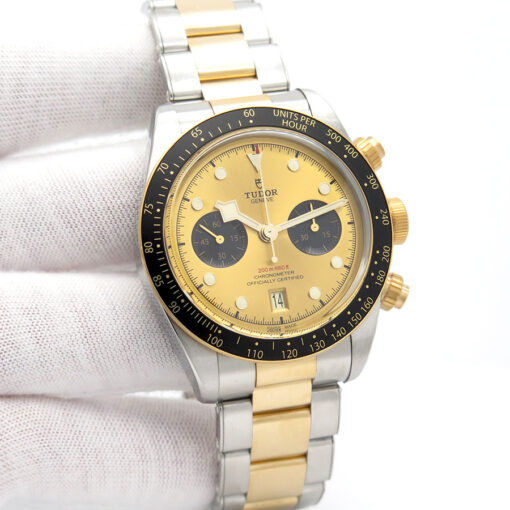 Tudor 79363N Black Bay Chronograph S&G 18K/SS with Champagne Dial