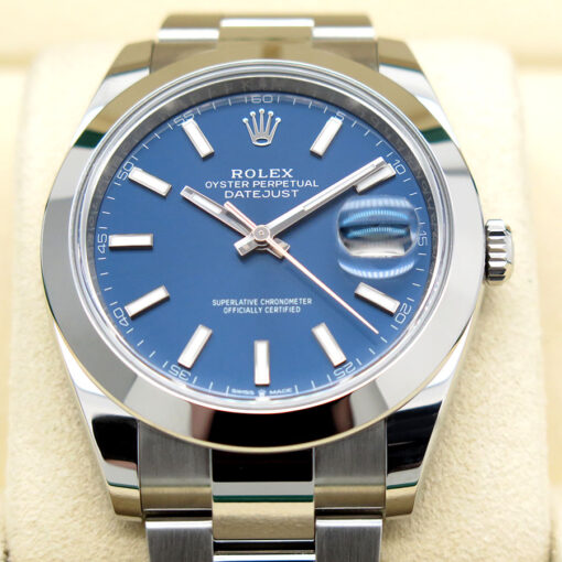 Rolex 126300 Datejust 41 with Blue Stick Dial on Oyster - Image 3