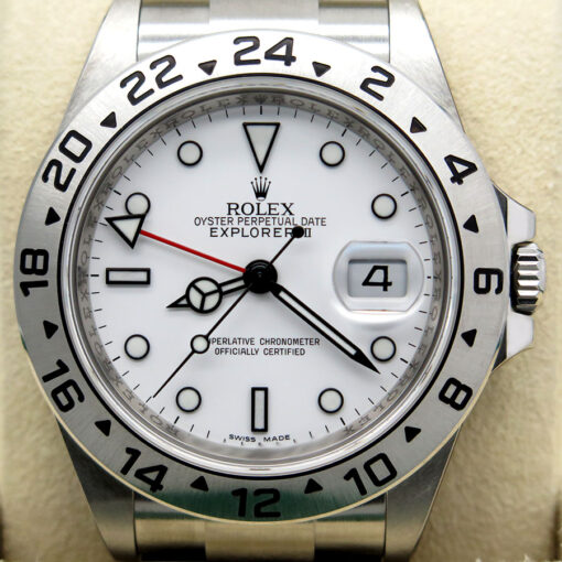 Rolex 16570 Explorer II with White Dial and 3186 Movement (New Old Stock) - Image 3