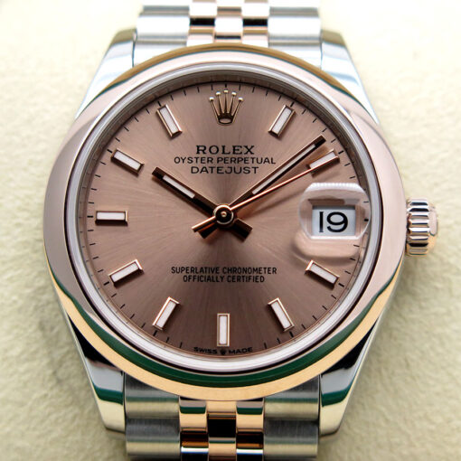 Rolex 278241 Datejust 18K/SS with Rose Stick Dial on Jubilee - Image 3
