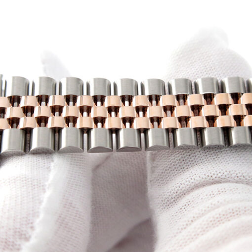 Rolex 278241 Datejust 18K/SS with Rose Stick Dial on Jubilee - Image 6