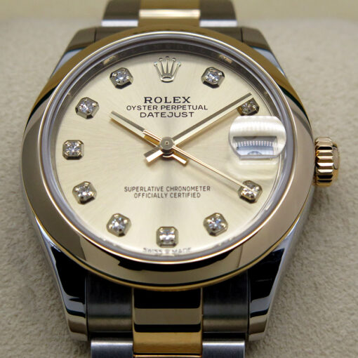 Rolex 278243 Datejust 18K/SS with Champagne Diamond Dial on Oyster - Image 3