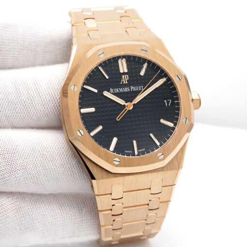 Audemars Piguet 15500OR Royal Oak 18K Rose Gold with Black Dial