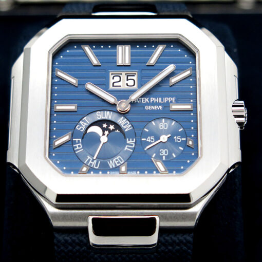 Patek Philippe 5822P Platinum Cubitus Day & Date Automatic with Blue Dial (New Model) - Image 3