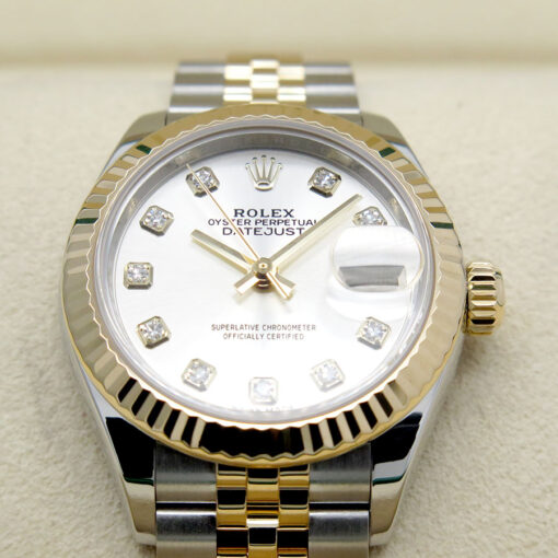Rolex 279173 Datejust 18K/SS with Silver Diamond Dial on Jubilee - Image 3