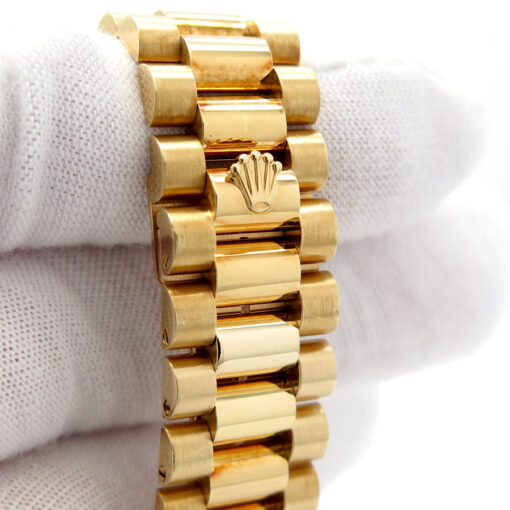 Rolex 118238 Day Date 18K Yellow Gold with Champagne Diamond Dial - Image 7