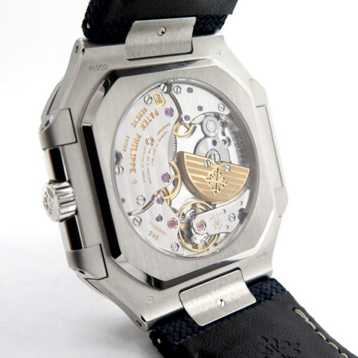 Patek Philippe 5822P Platinum Cubitus Day & Date Automatic with Blue Dial (New Model) - Image 4