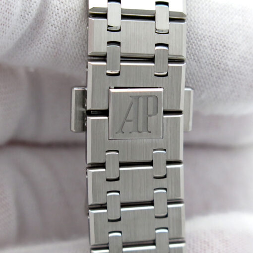 Audemars Piguet 15551ST Royal Oak 37mm with Blue Dial and Diamond Bezel - Image 8