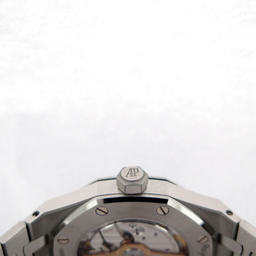 Audemars Piguet 15551ST Royal Oak 37mm with Blue Dial and Diamond Bezel - Image 5