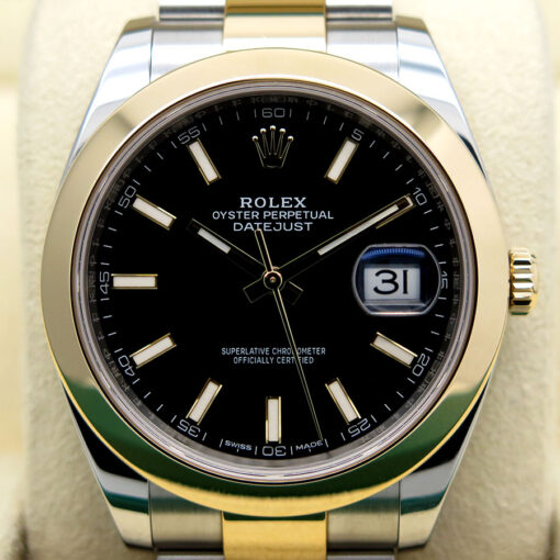 Rolex 126303 Datejust 41 18K/SS with Black Stick Dial on Oyster - Image 3