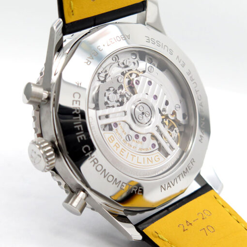 Breitling AB0137 Navitimer B01 Chronograph 46mm with Black Dial on Strap - Image 4