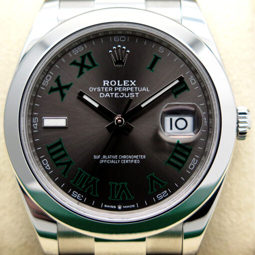 Rolex 126300 Datejust 41 with Slate Roman Dial on Oyster - Image 3