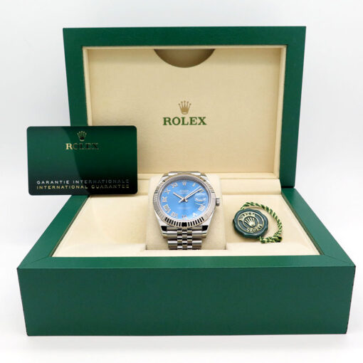 Rolex 126334 Datejust 41 with Blue Azzurro Dial on Jubilee - Image 2