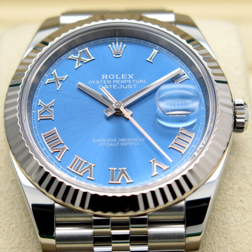Rolex 126334 Datejust 41 with Blue Azzurro Dial on Jubilee - Image 3