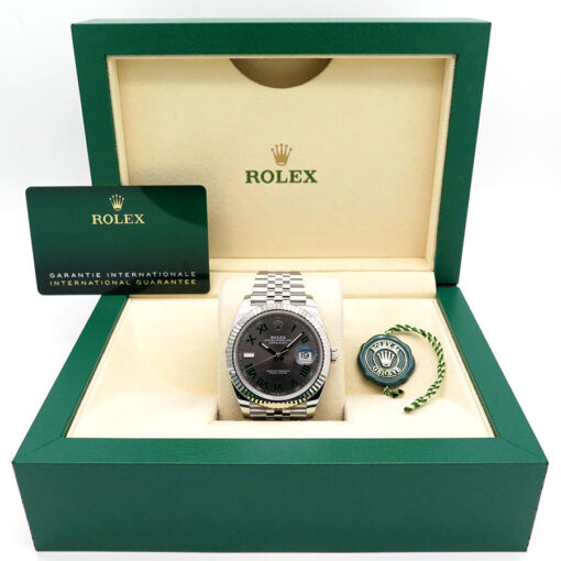 Rolex 126334 Datejust 41 with Slate Roman Dial on Jubilee - Image 2