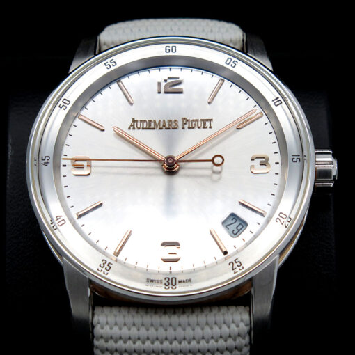 Audemars Piguet 15210CR Code 11.59 Automatic 18K White & Rose Gold with Grey Dial - Image 3