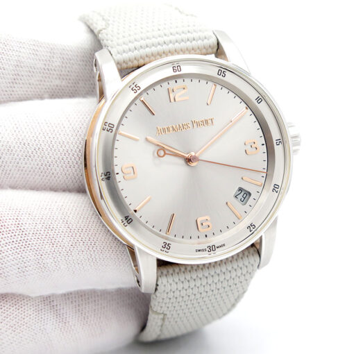 Audemars Piguet 15210CR Code 11.59 Automatic 18K White & Rose Gold with Grey Dial
