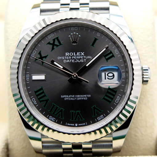 Rolex 126334 Datejust 41 with Slate Roman Dial on Jubilee - Image 3