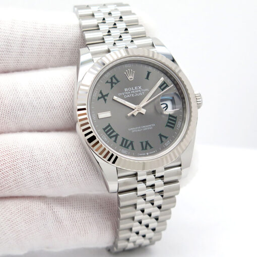 Rolex 126334 Datejust 41 with Slate Roman Dial on Jubilee