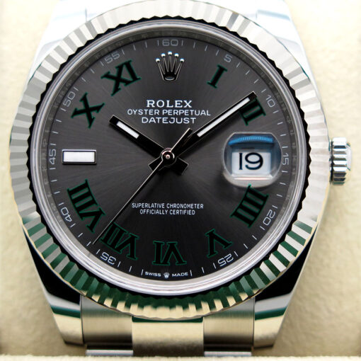 Rolex 126334 Datejust 41 with Slate Roman Dial on Oyster - Image 3
