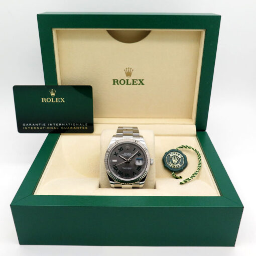 Rolex 126334 Datejust 41 with Slate Roman Dial on Oyster - Image 2