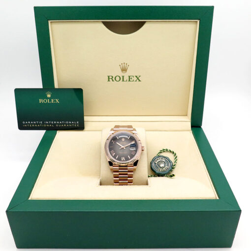 Rolex 228235 Day Date 40 18K Rose Gold with Slate Ombre Dial - Image 2