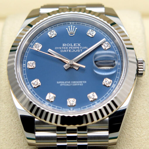 Rolex 126334 Datejust 41 with Blue Diamond Dial on Jubilee - Image 3