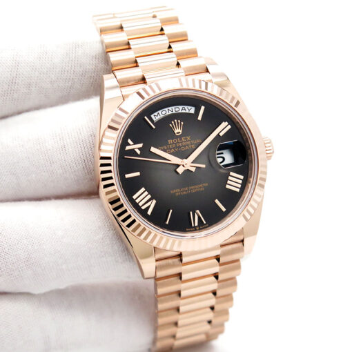 Rolex 228235 Day Date 40 18K Rose Gold with Slate Ombre Dial
