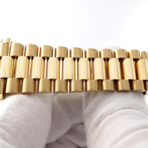 Rolex 228238 Day Date 40 18K Yellow Gold with Silver Diagonal Motif Dial - Image 8