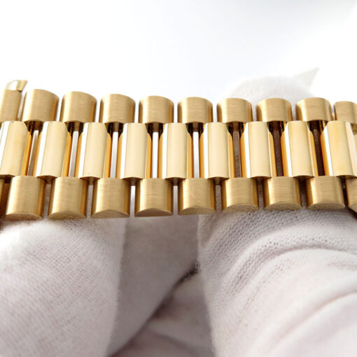 Rolex 228238 Day Date 40 18K Yellow Gold with Silver Diagonal Motif Dial - Image 6
