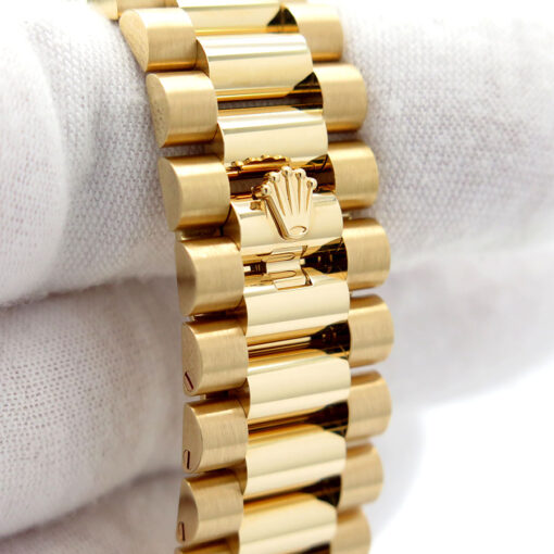 Rolex 228238 Day Date 40 18K Yellow Gold with Green Roman Dial - Image 7