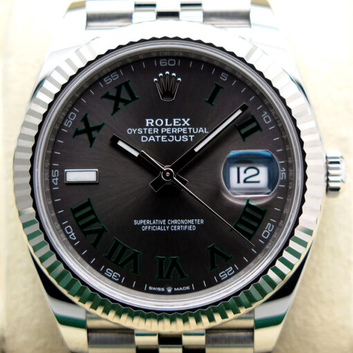 Rolex 126334 Datejust 41 with Slate Roman Dial on Jubilee - Image 3