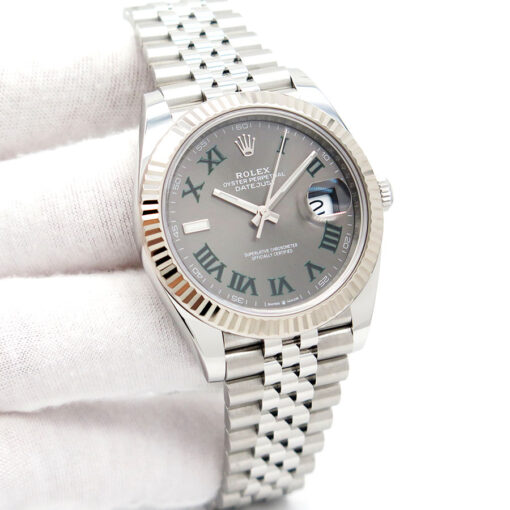 Rolex 126334 Datejust 41 with Slate Roman Dial on Jubilee