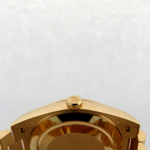 Rolex 228238 Day Date 40 18K Yellow Gold with Green Roman Dial - Image 4