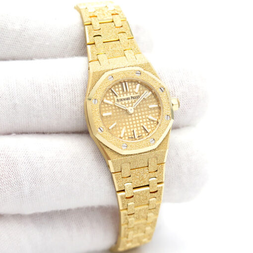 Audemars Piguet 67630BA Royal Oak Mini Frosted Yellow Gold Quartz