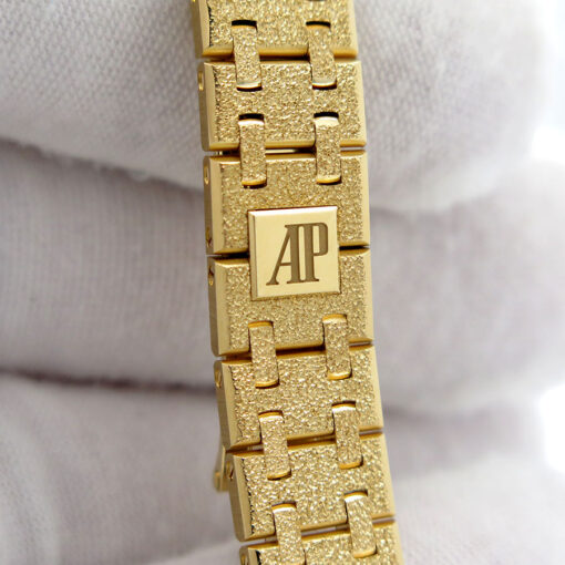 Audemars Piguet 67630BA Royal Oak Mini Frosted Yellow Gold Quartz - Image 8