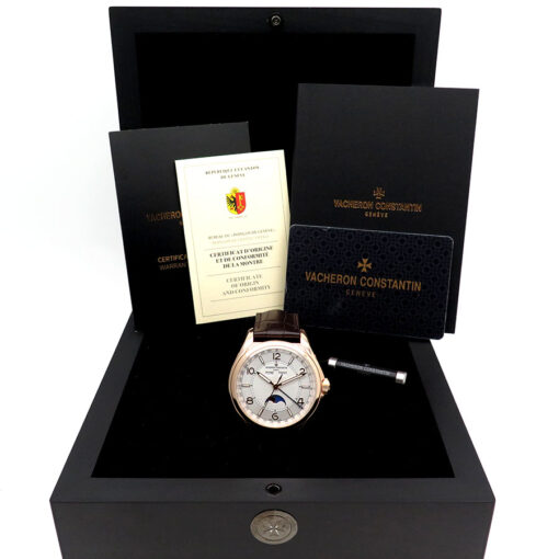 Vacheron Constantin 4000E Fiftysix Complete Calendar 18K Rose Gold with Silver Dial - Image 2