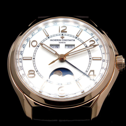 Vacheron Constantin 4000E Fiftysix Complete Calendar 18K Rose Gold with Silver Dial - Image 3