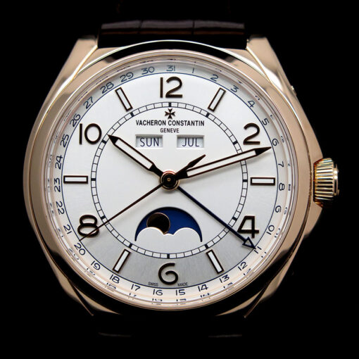Vacheron Constantin 4000E Fiftysix Complete Calendar 18K Rose Gold with Silver Dial - Image 4
