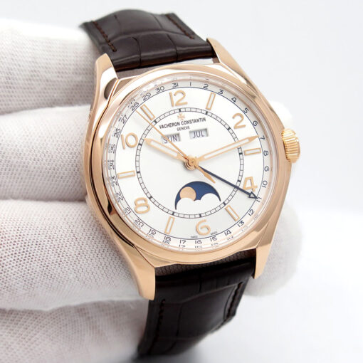 Vacheron Constantin 4000E Fiftysix Complete Calendar 18K Rose Gold with Silver Dial