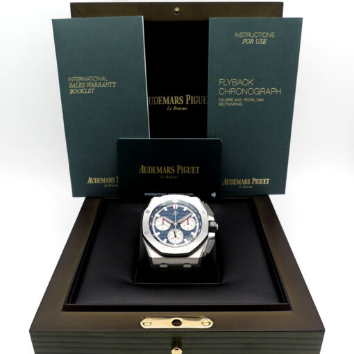 Audemars Piguet 26420TI Royal Oak Offshore Chronograph Flyback with Blue Dial - Image 2