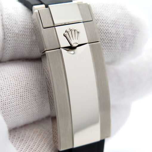 Rolex 126519LN Cosmograph Daytona 18K White Gold with Black Dial on Oysterflex - Image 7