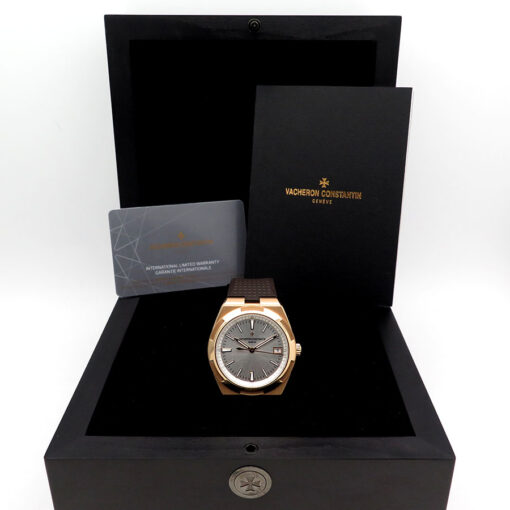 Alternative view of Vacheron Constantin 4500V Overseas 18K Rose Gold Automatic with Silver Dial