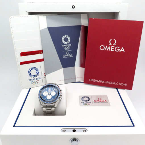 Alternative view of Omega Speedmaster Moonwatch “Tokyo 2020” Limited Edition with Blue Dial