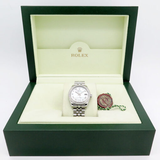 Rolex 178384 Datejust 31 with Mother of Pearl Roman Roman Dial Diamond Bezel on Jubilee - Image 2
