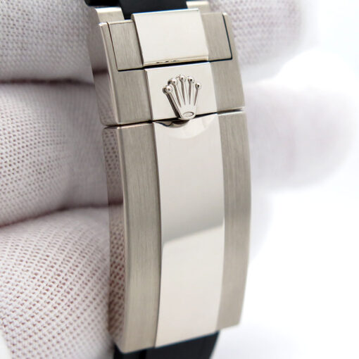 Rolex 126519LN Cosmograph Daytona 18K White Gold with Black Dial on Oysterflex - Image 7